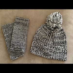 Rebecca Minkoff arm warmers and beanie